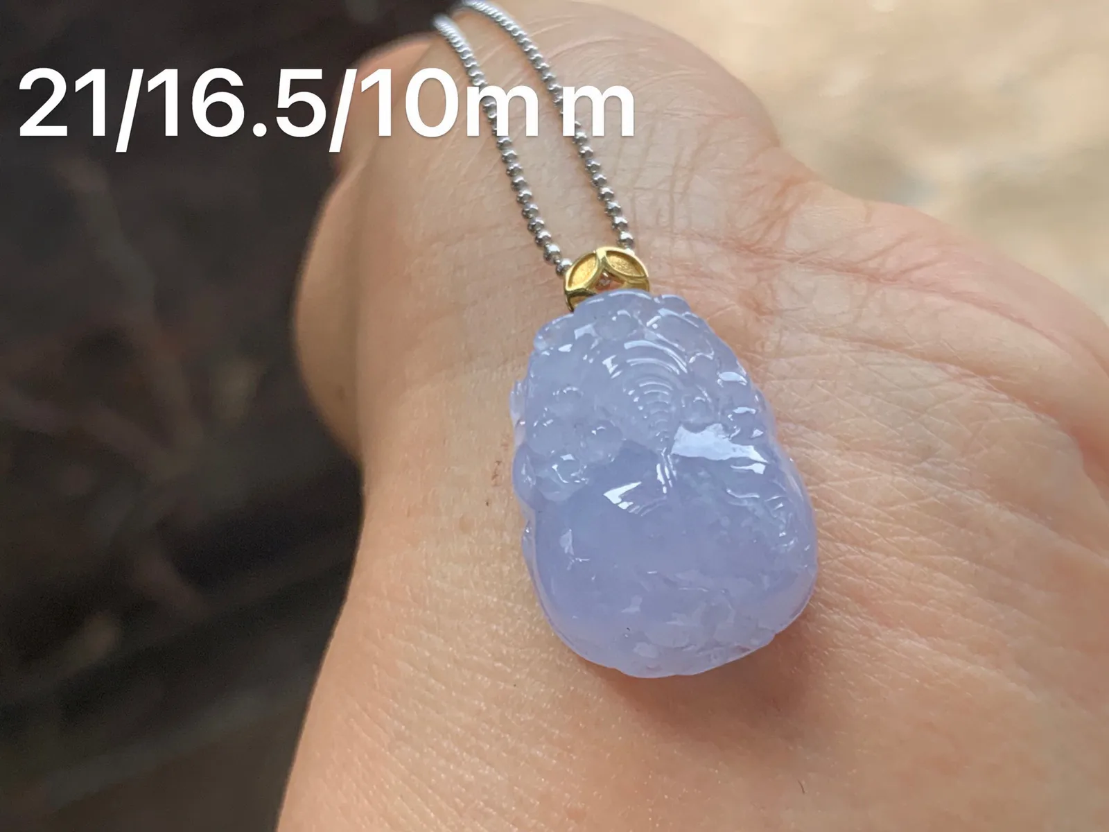 紫罗兰招财貔貅 金扣