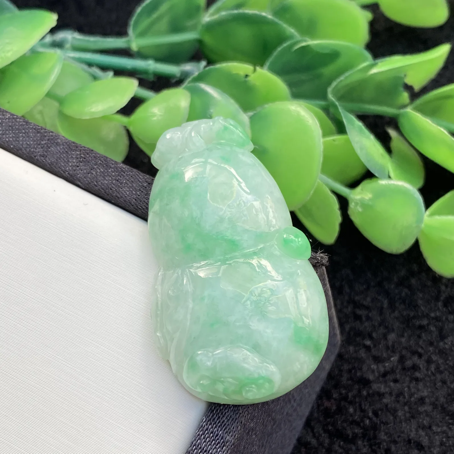 推荐【飘阳绿葫芦】无纹裂，水润，色阳，饱满，圆滚滚的，品相佳～39*22.5*9