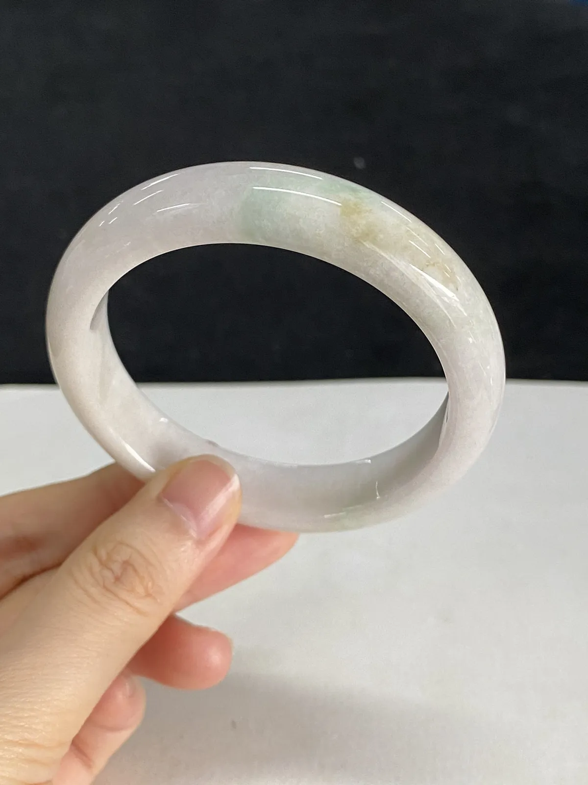 正圈55.3圈口，翡翠糯化种手镯