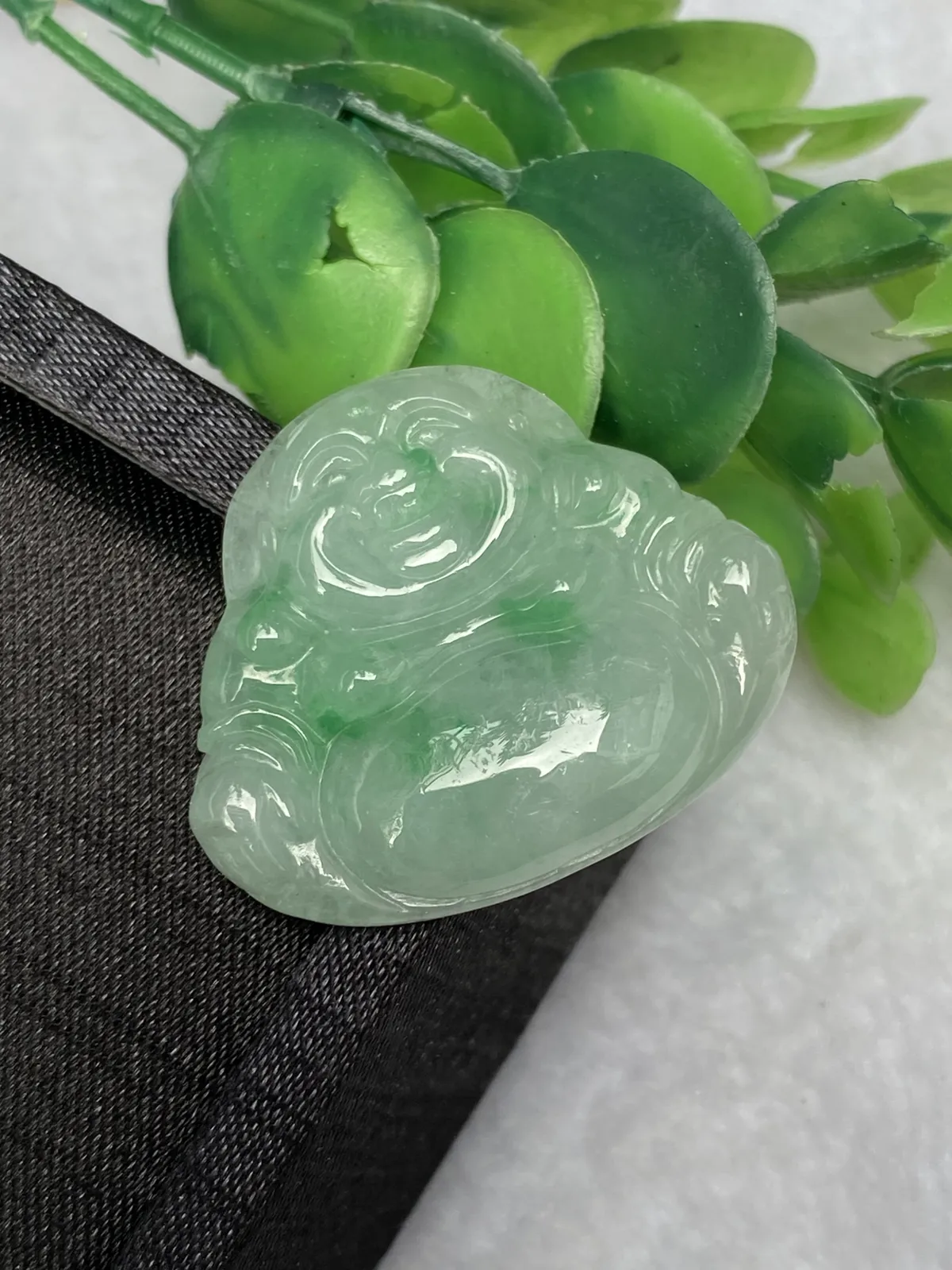 推荐【飘绿佛公】肚里藏金，飘色阳，色辣，28*33*6.5，冰渣感