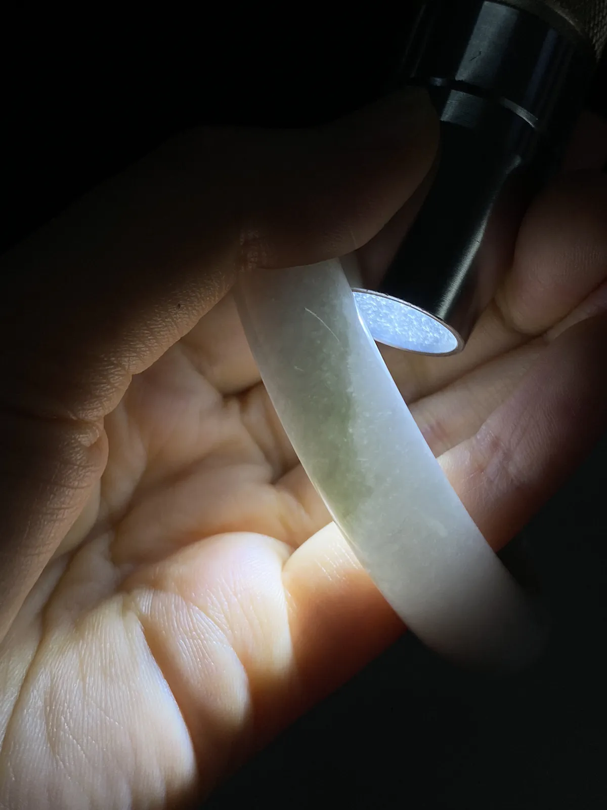 正圈55.3圈口，翡翠糯化种手镯