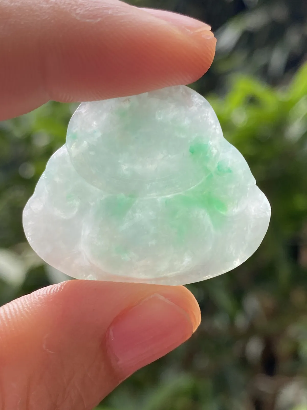 推荐【飘绿佛公】肚里藏金，飘色阳，色辣，28*33*6.5，冰渣感