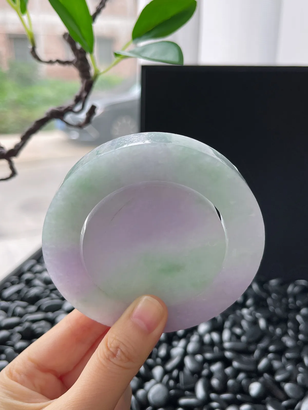 翡翠毛坯，⭕️正圈最大做63.2，圆条最大做59.2；最小圈口53.4