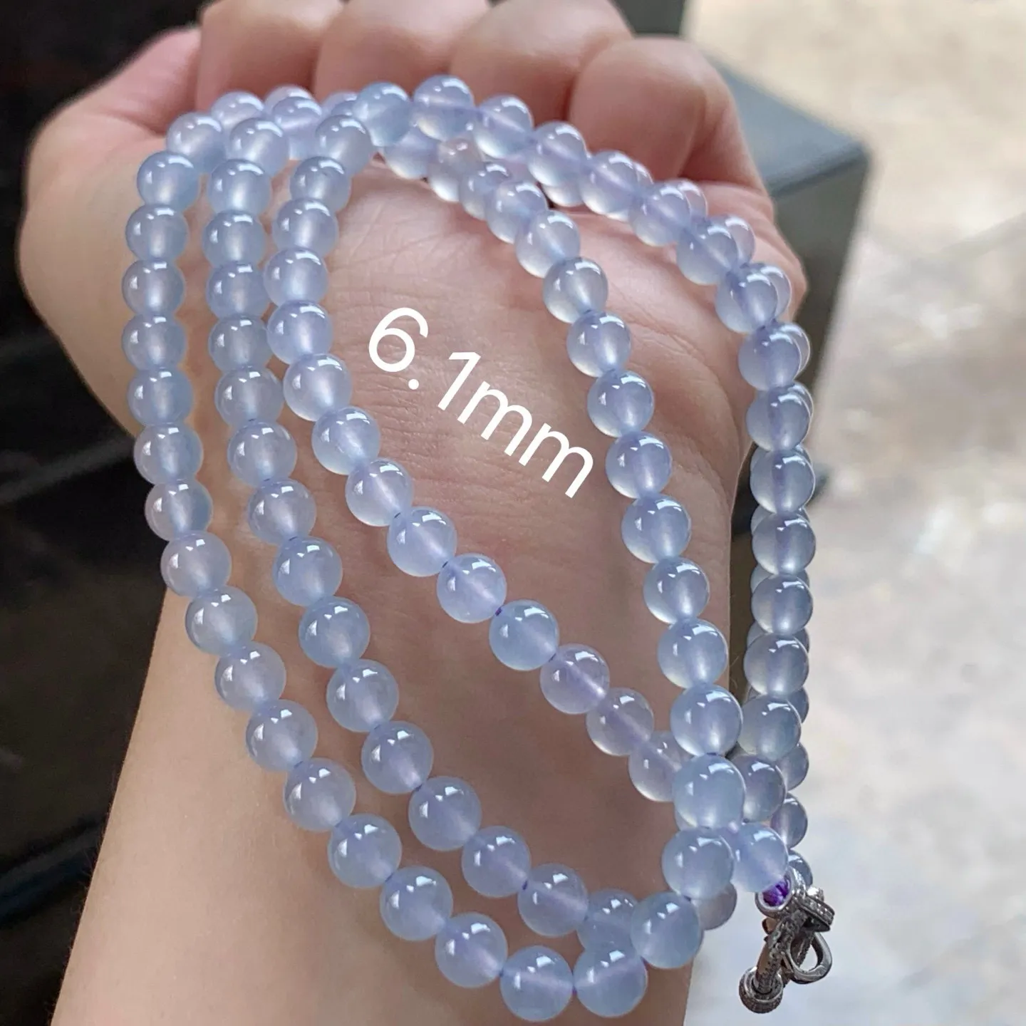 冰紫珠链
种老水足