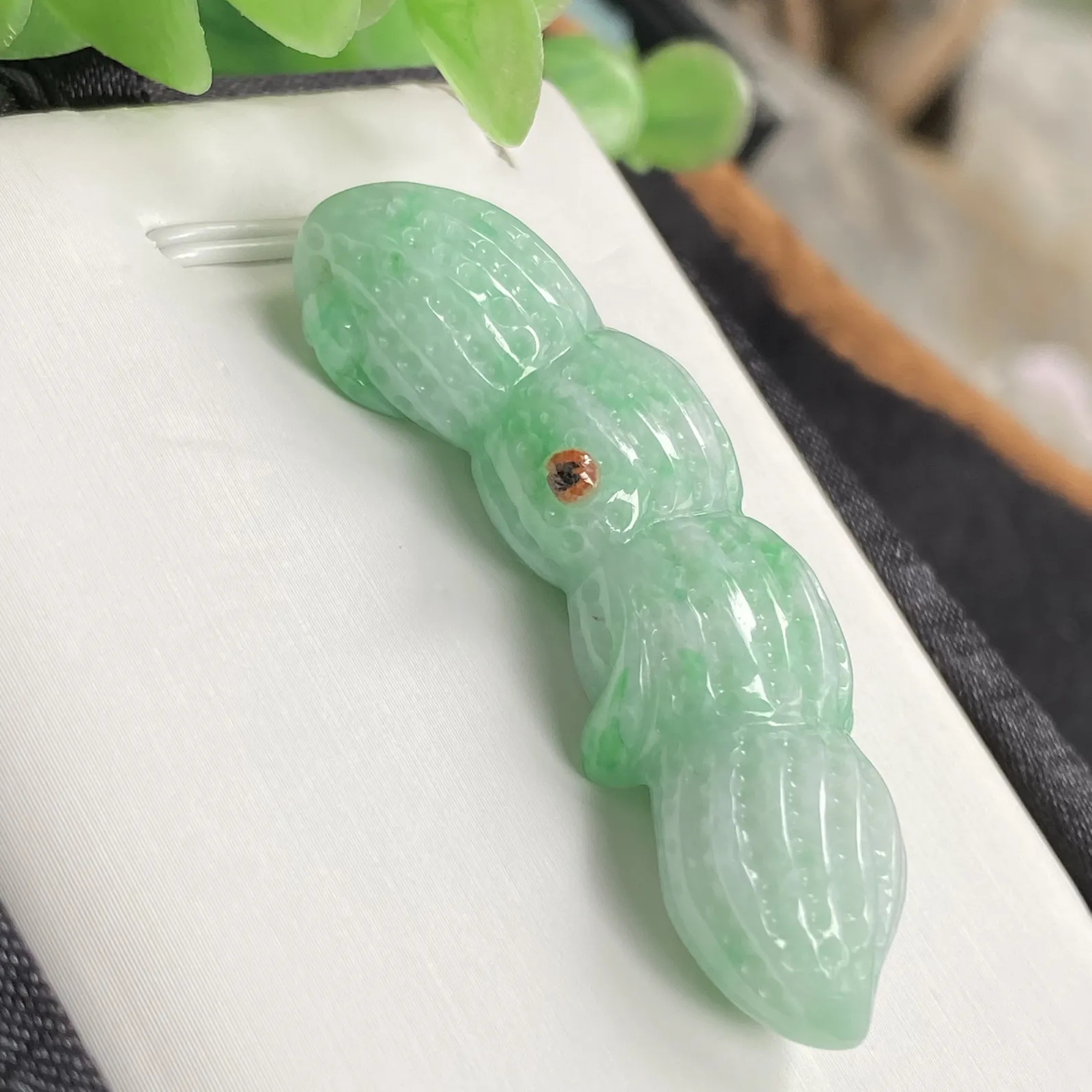 推荐【阳绿花生🥜】色阳，花生花生花着生，懂的都懂，立体雕刻，无纹裂，50*16.8*10.3