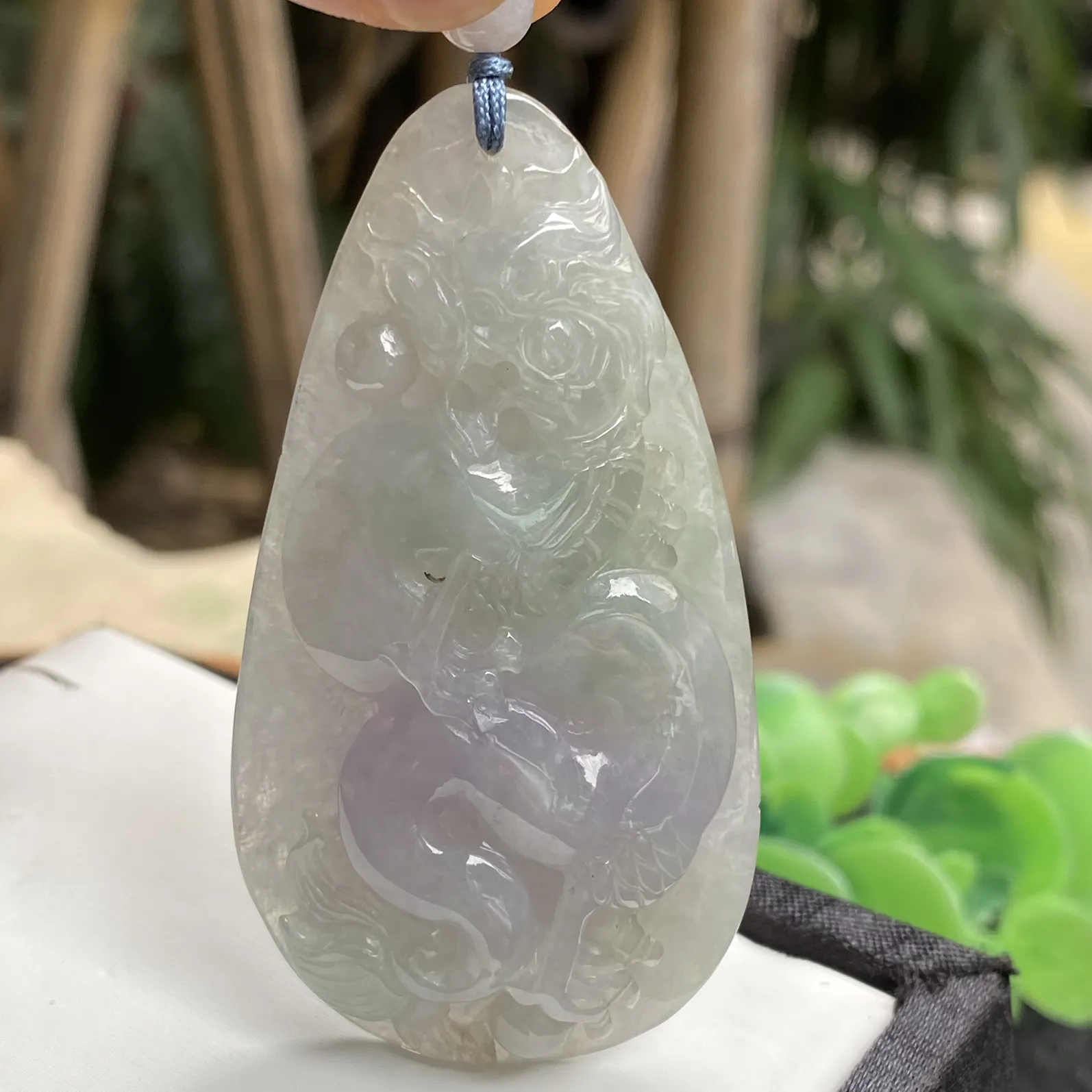 推荐【冰紫龙】淡色春彩，紫气东来，贵气满身，62*33*10.6，男女皆可配搭