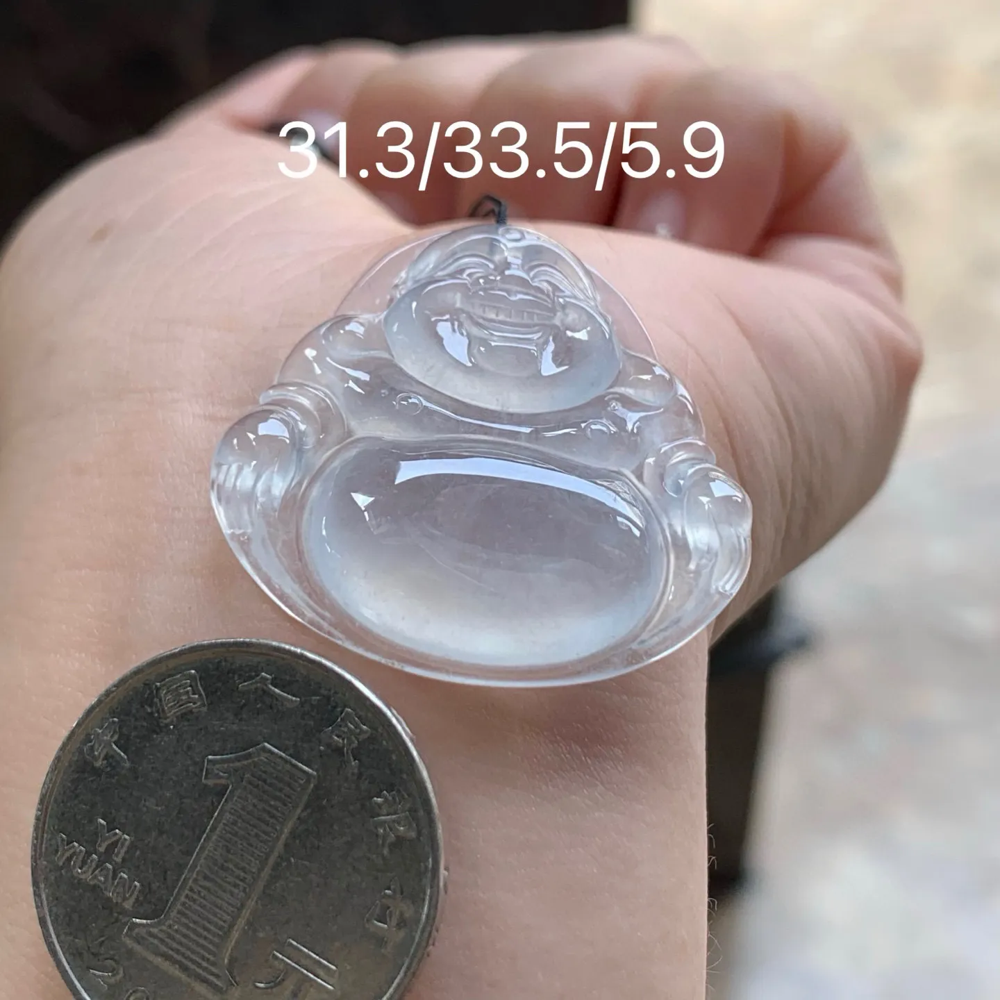 冰种坐佛
种好水足 清爽