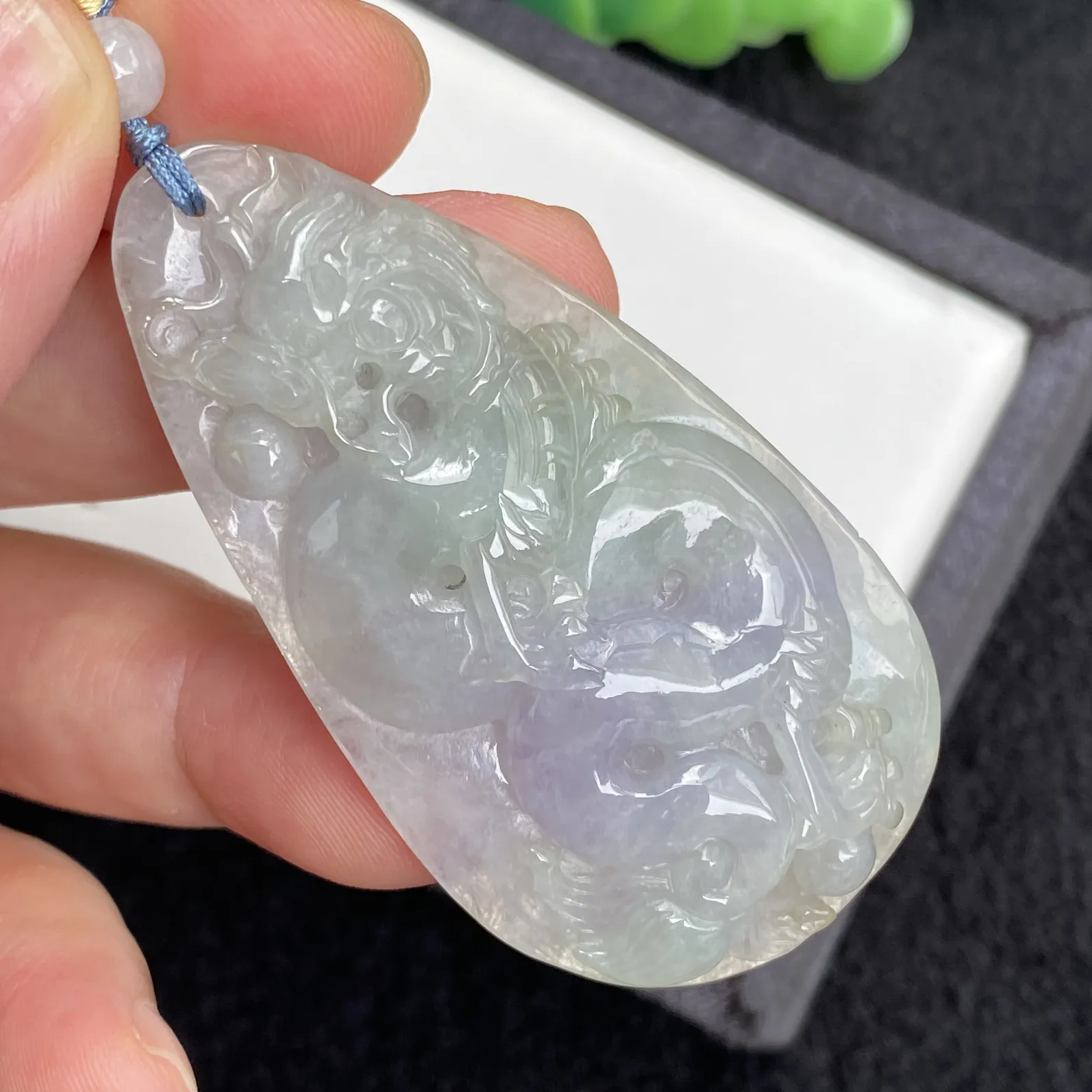 推荐【冰紫龙】淡色春彩，紫气东来，贵气满身，62*33*10.6，男女皆可配搭