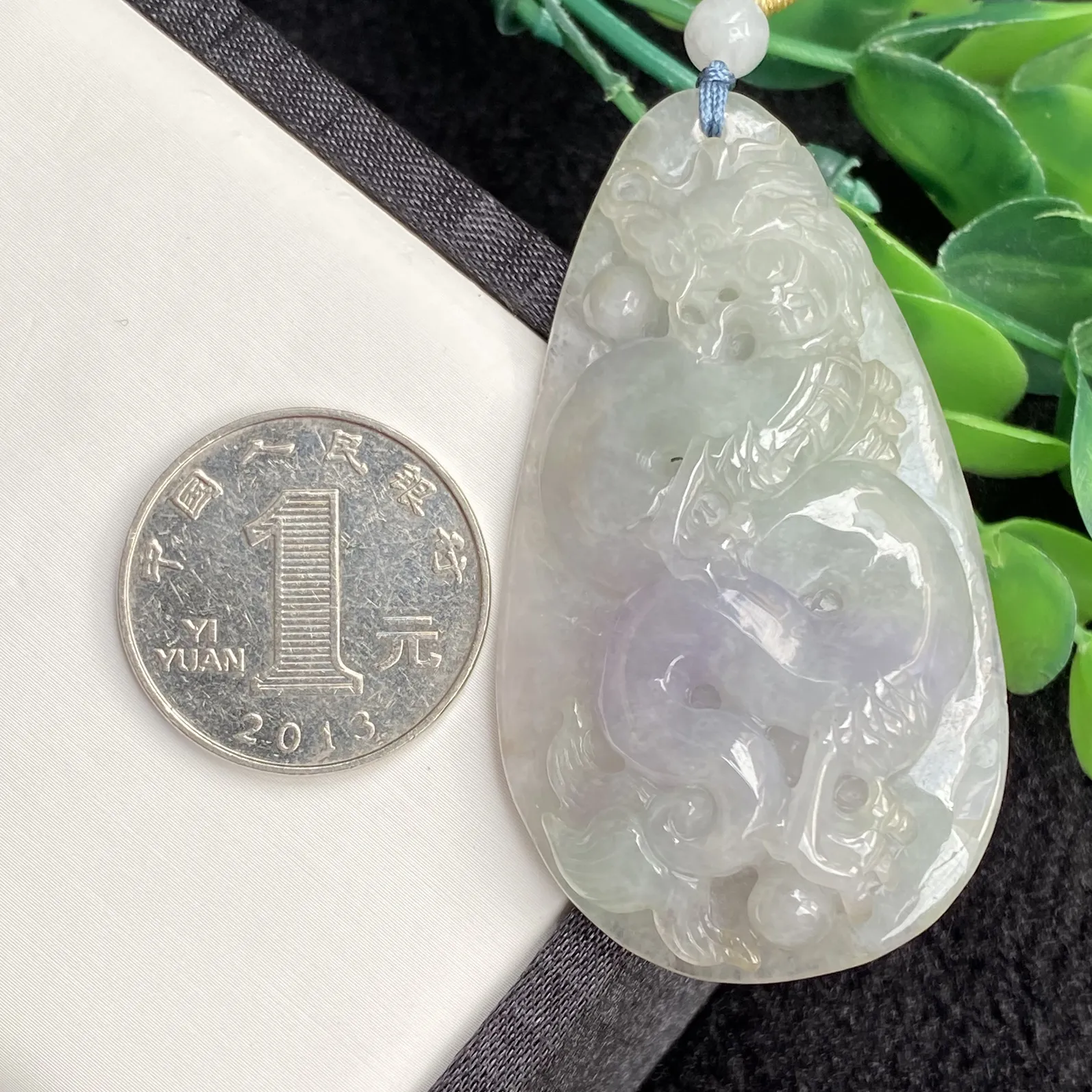 推荐【冰紫龙】淡色春彩，紫气东来，贵气满身，62*33*10.6，男女皆可配搭