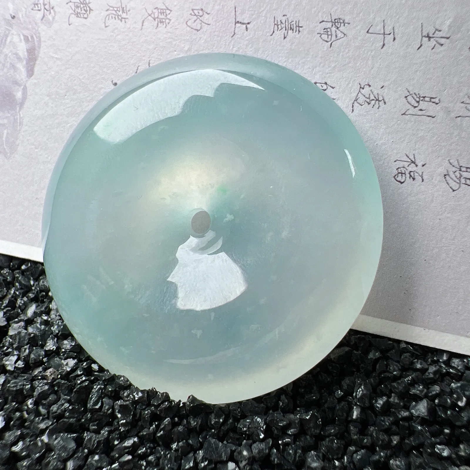 【冰胶感雪花棉大扣】种地优秀，通透闪亮，起光的料子，厚度很好，工艺雕刻精湛。