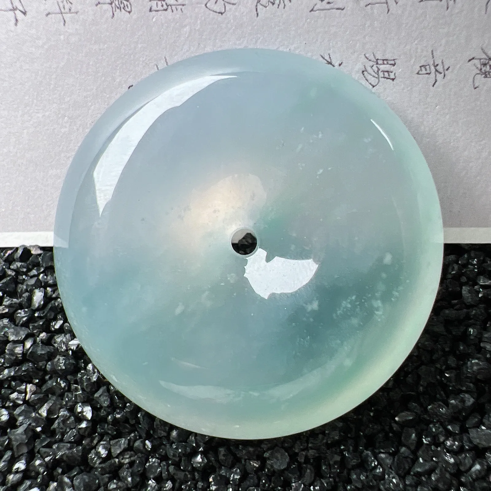 【冰胶感雪花棉大扣】种地优秀，通透闪亮，起光的料子，厚度很好，工艺雕刻精湛。