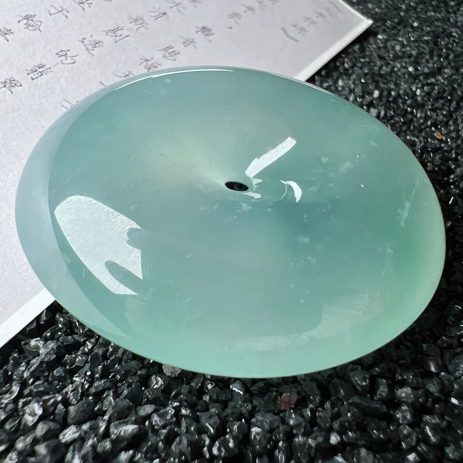 【冰胶感雪花棉大扣】种地优秀，通透闪亮，起光的料子，厚度很好，工艺雕刻精湛。