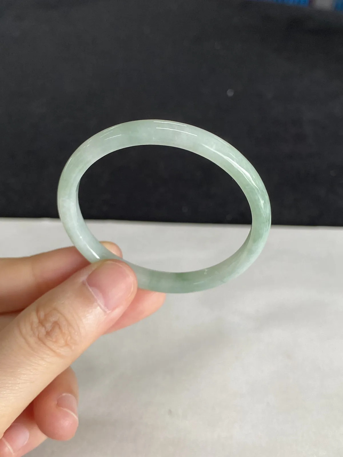 正圈43.3圈口，翡翠手镯