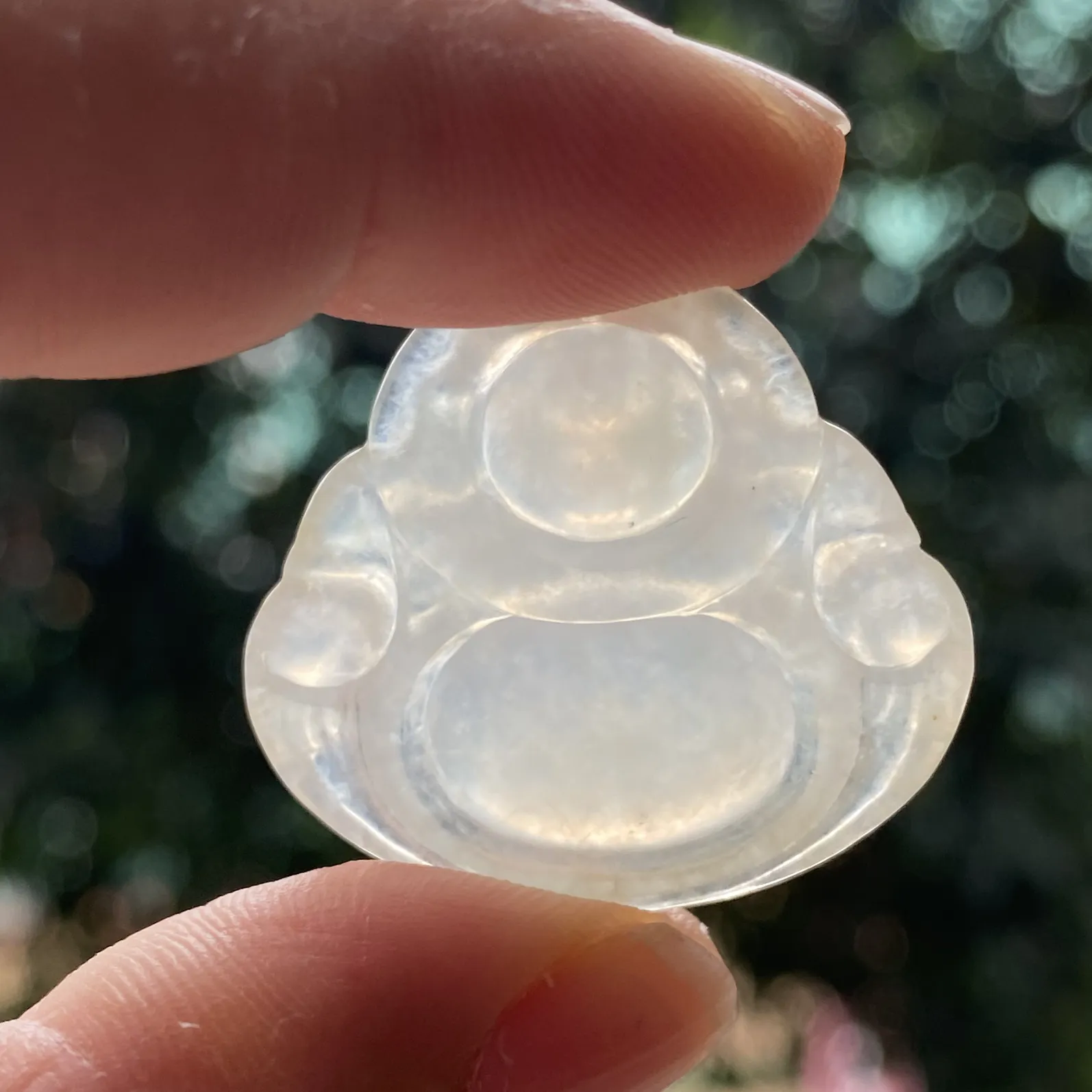推荐【冰黄佛】无纹裂，水润冰透，天然冰黄翡，大肚能容，笑容可掬，饱满，品相佳～～27.6*29.6*6.3