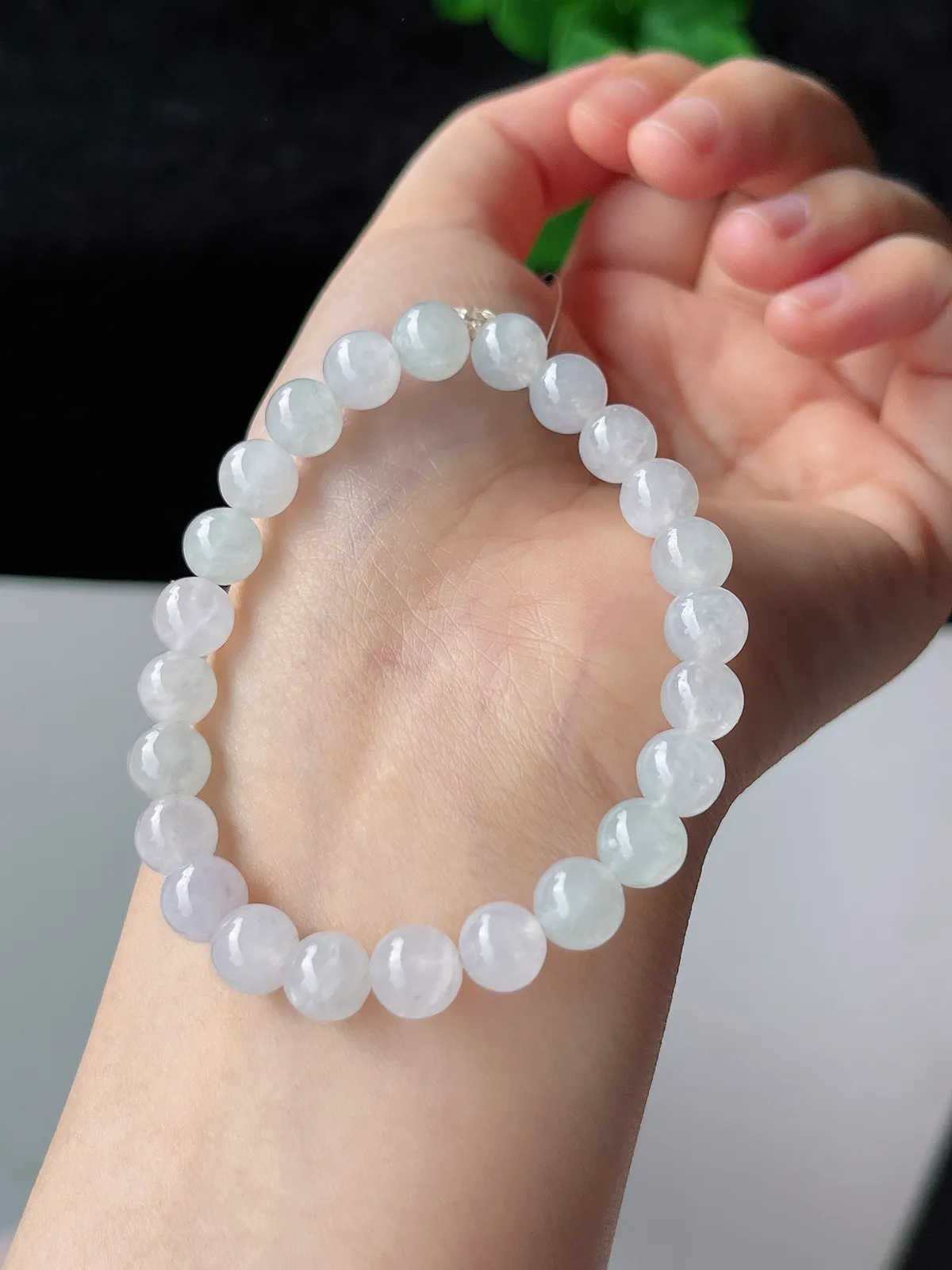 翡翠白冰手链