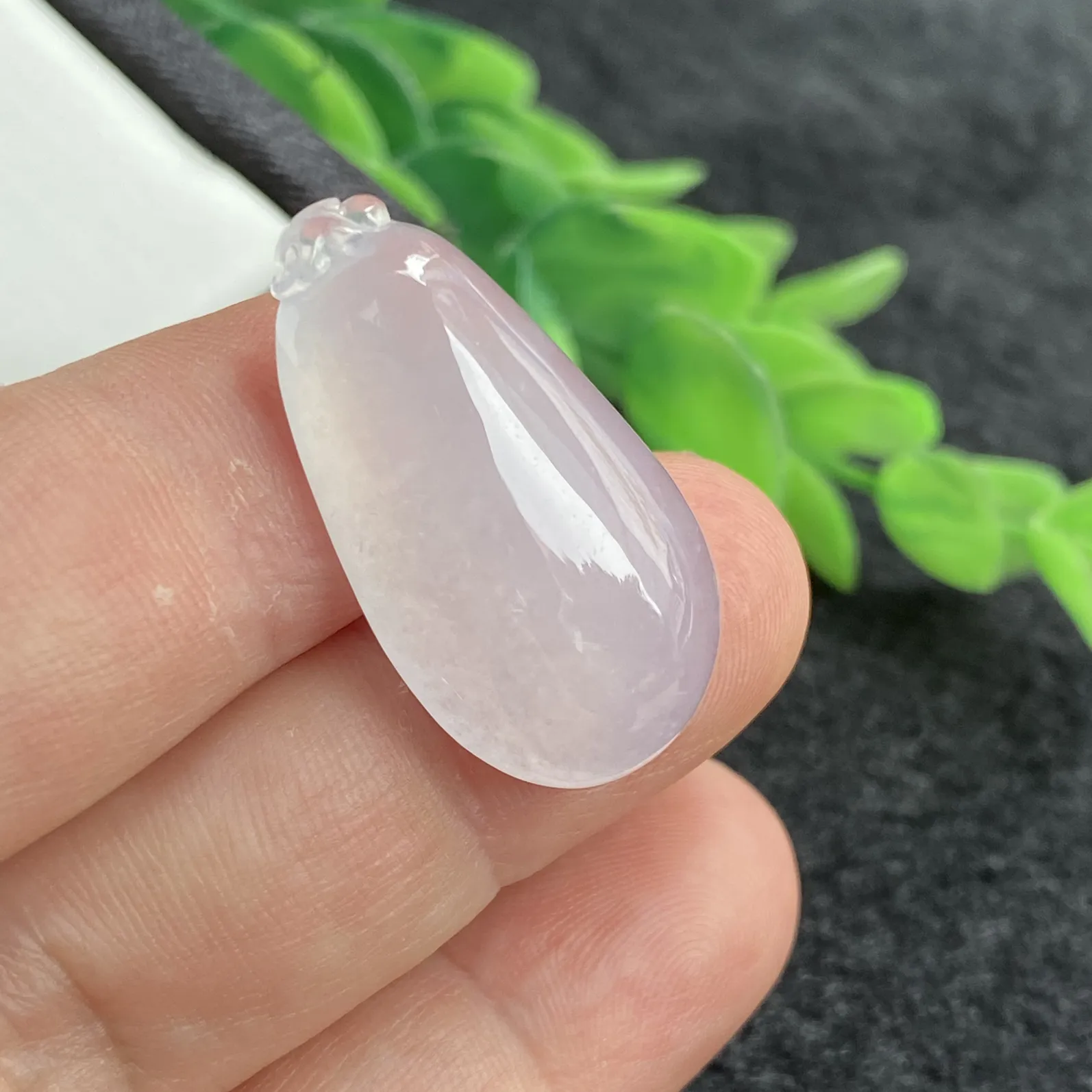 推荐【冰粉紫福瓜】水润冰透，起光，超细腻，种老，粉粉嫩嫩的，29.5*16.1*7.4