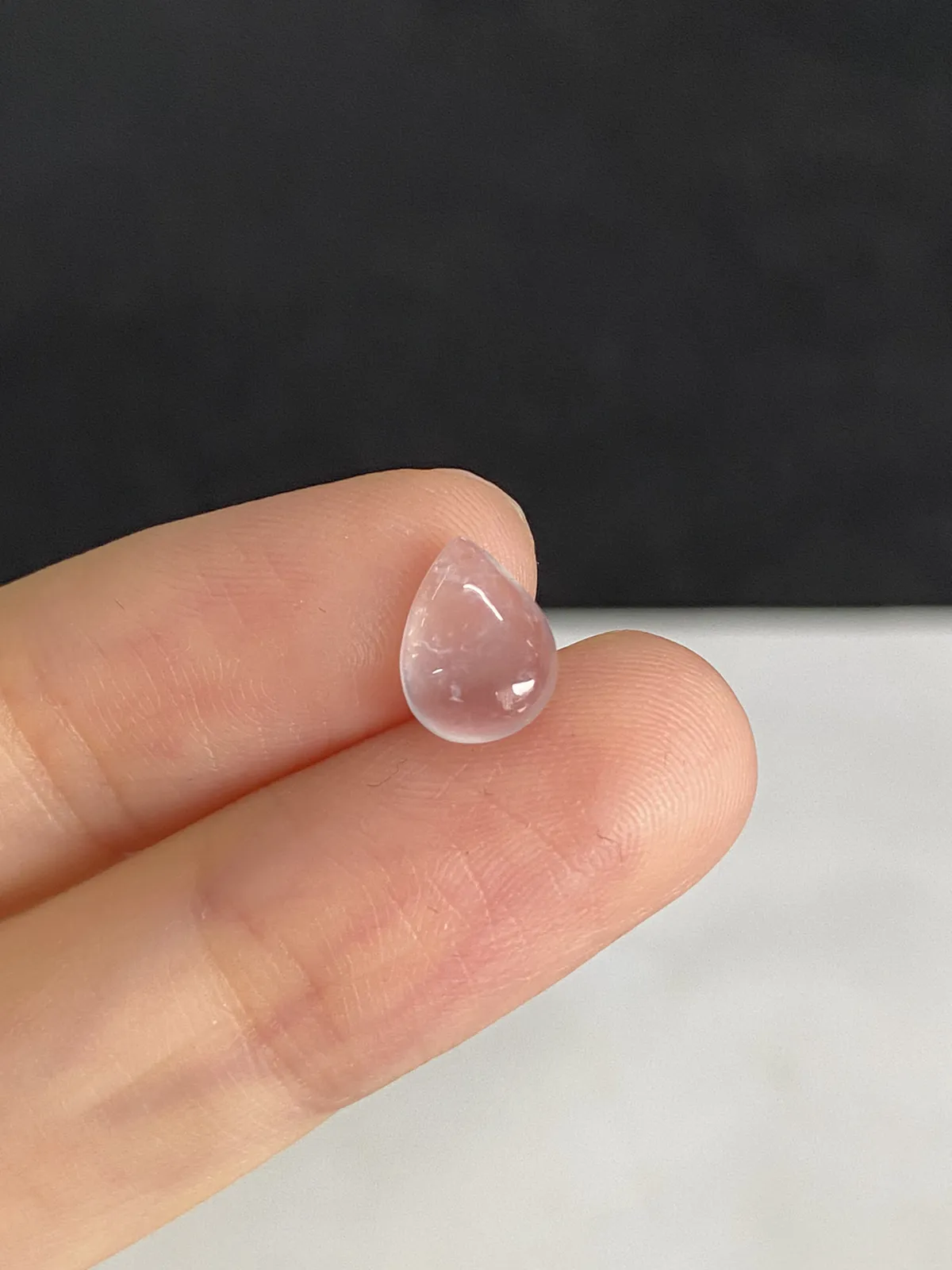 翡翠水滴形蛋面