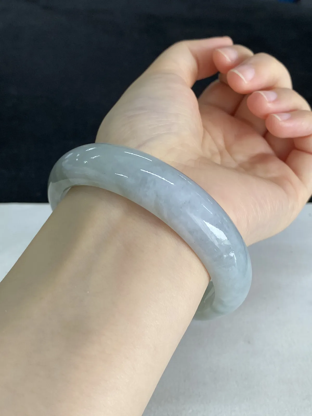 正圈58.6圈口，翡翠手镯