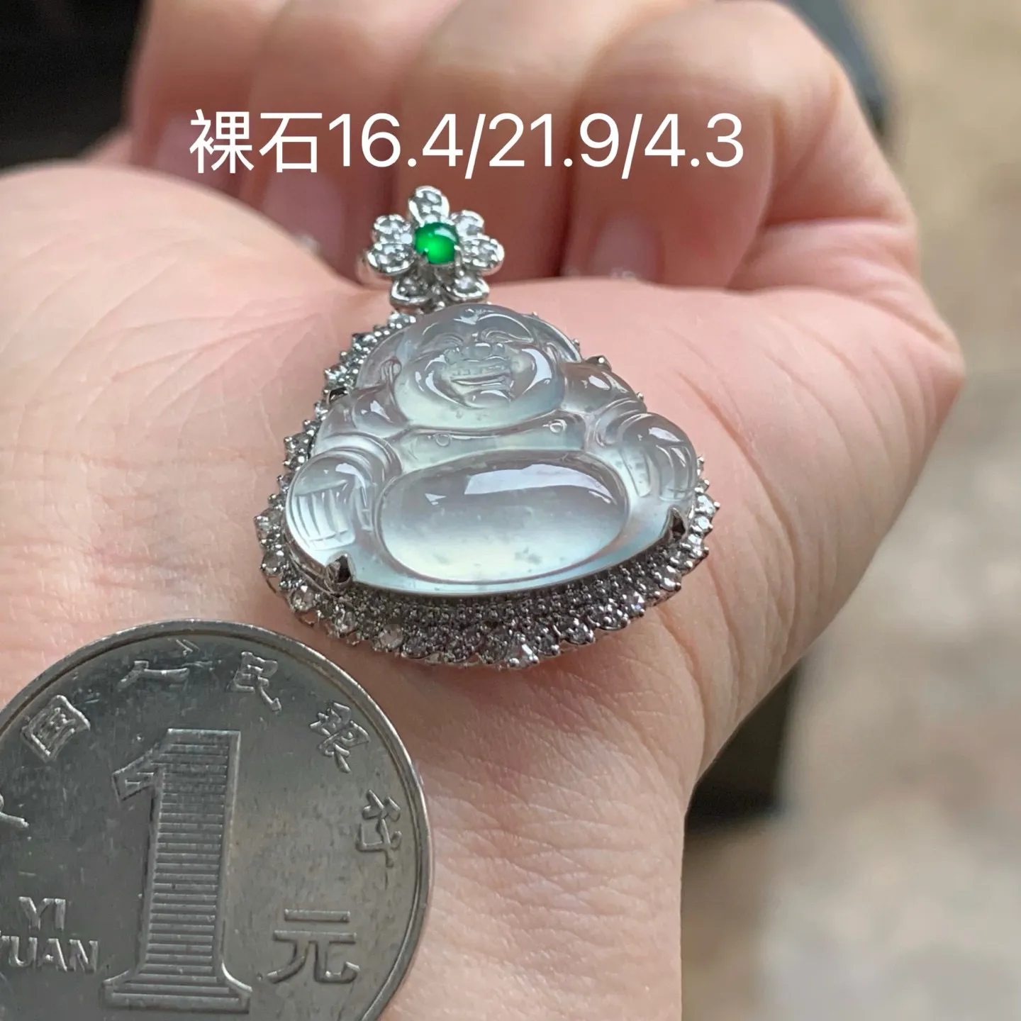 雪花棉坐佛
真金镶嵌 精致