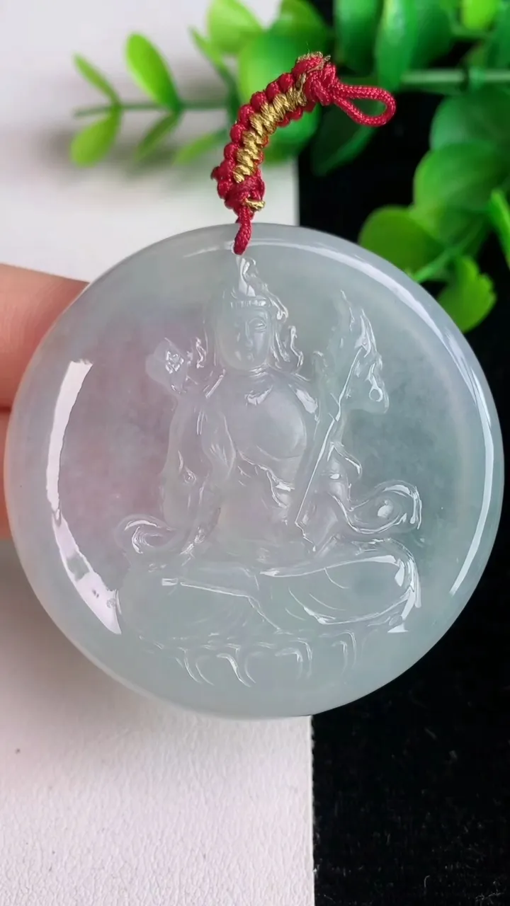 天然A货翡翠虚空藏观音菩萨吊坠，尺寸52.6-5，重量:27.91g
6月2日