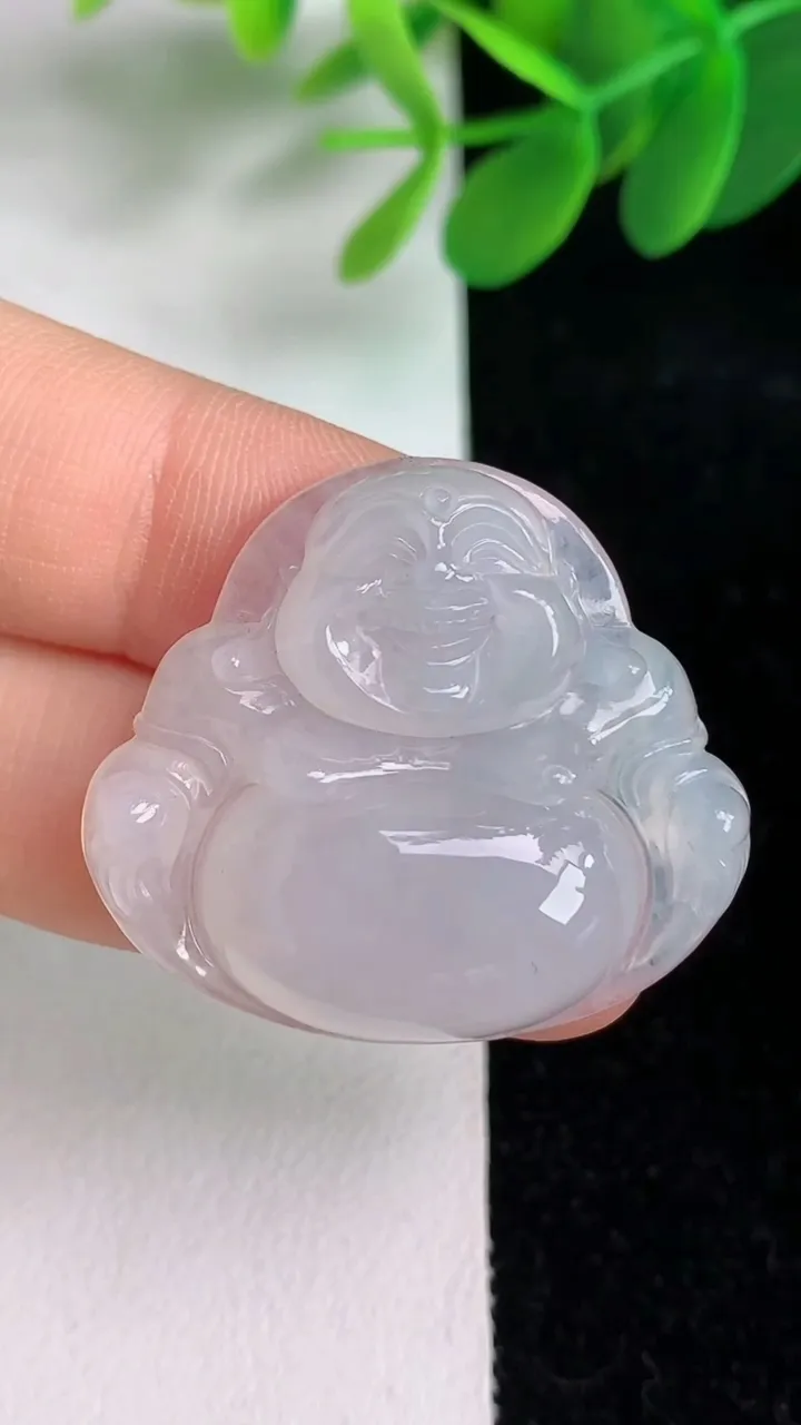 天然A货翡翠佛公吊坠，尺寸29-32.7-6.6，重量:9.67g
6月5日