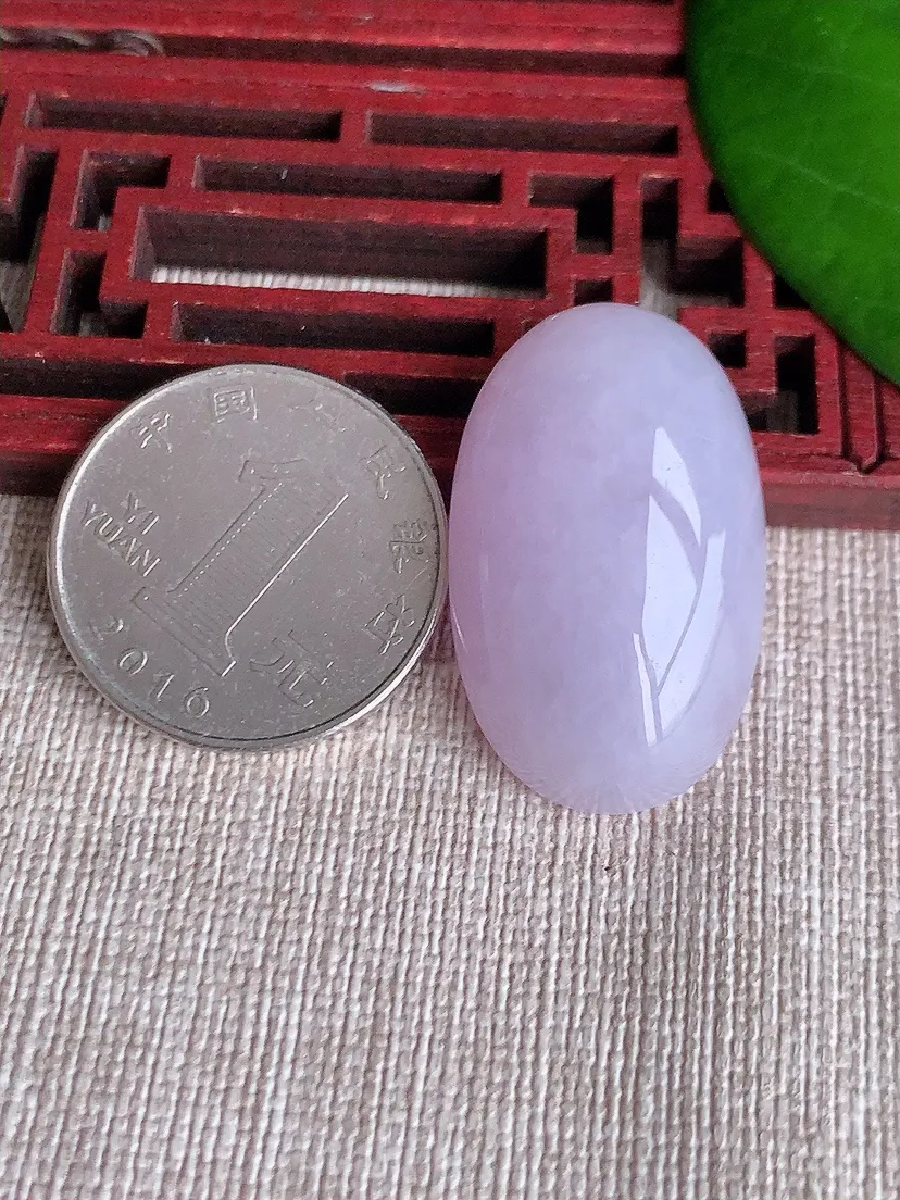 天然A货翡翠冰润紫罗兰蛋件尺寸31.4×19×10.6m量11.60g 0606