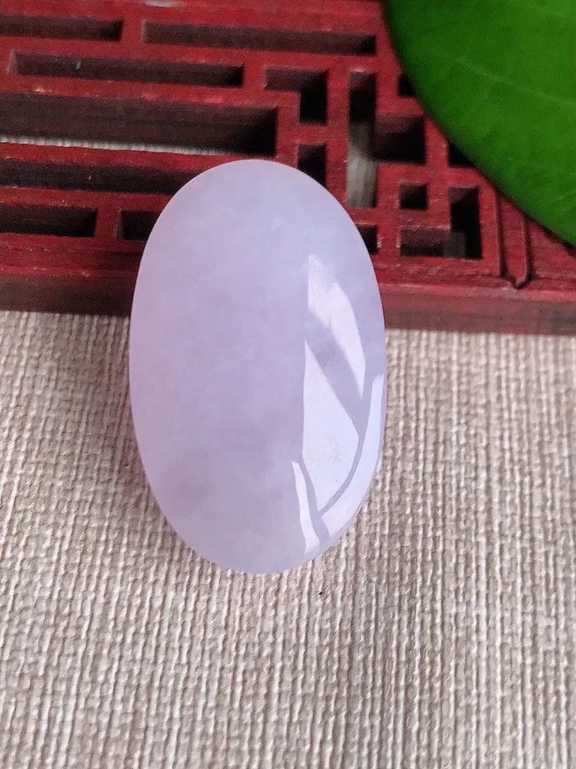 天然A货翡翠冰润紫罗兰蛋件尺寸31.4×19×10.6m量11.60g 0606