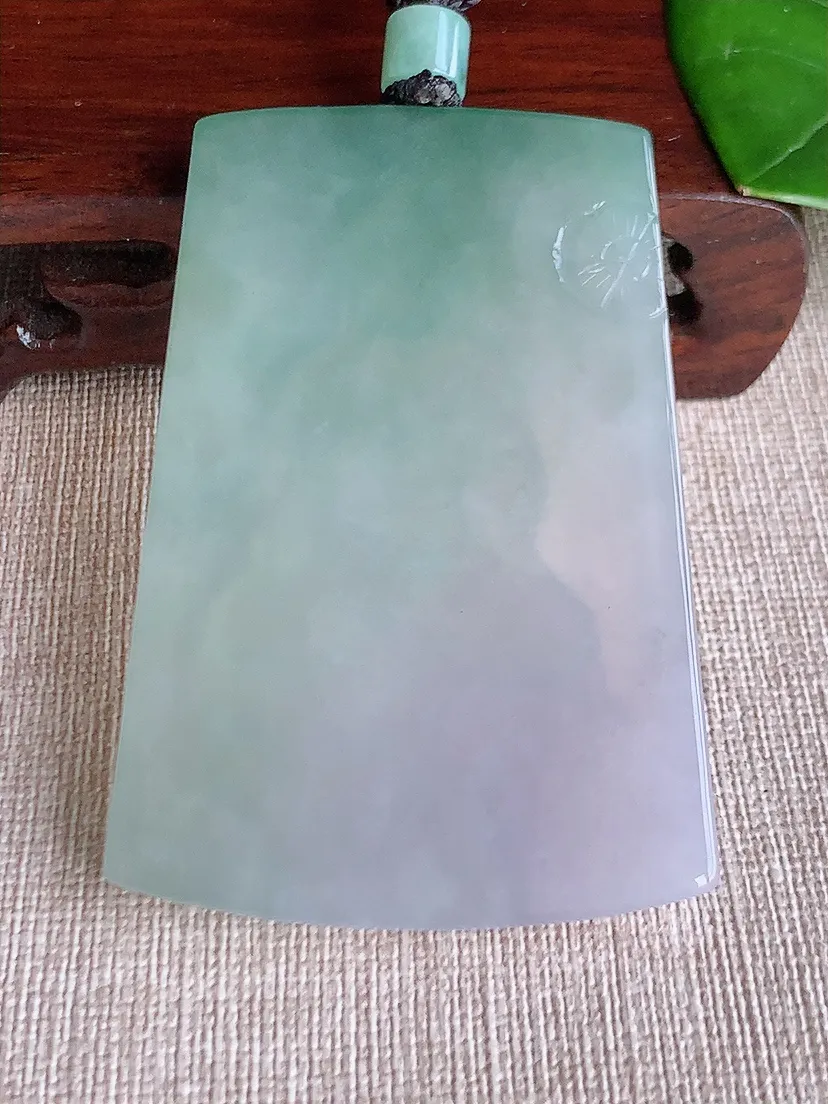 天然A货翡翠晴水普贤菩萨吊坠尺寸66.5×45.4×5.7m量47.66g 0608