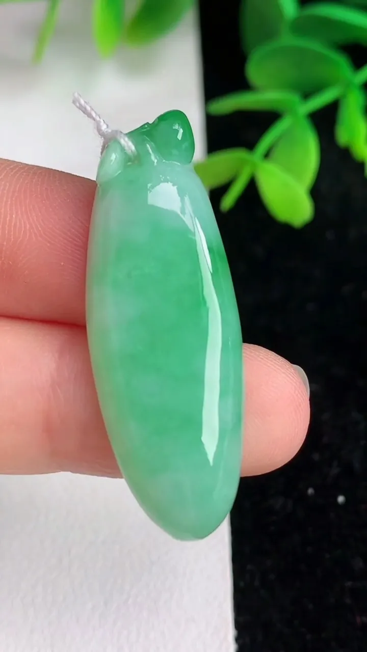 天然A货翡翠福瓜吊坠 ，尺寸3894-14.3-4.4，重量:5.33g
6月10日