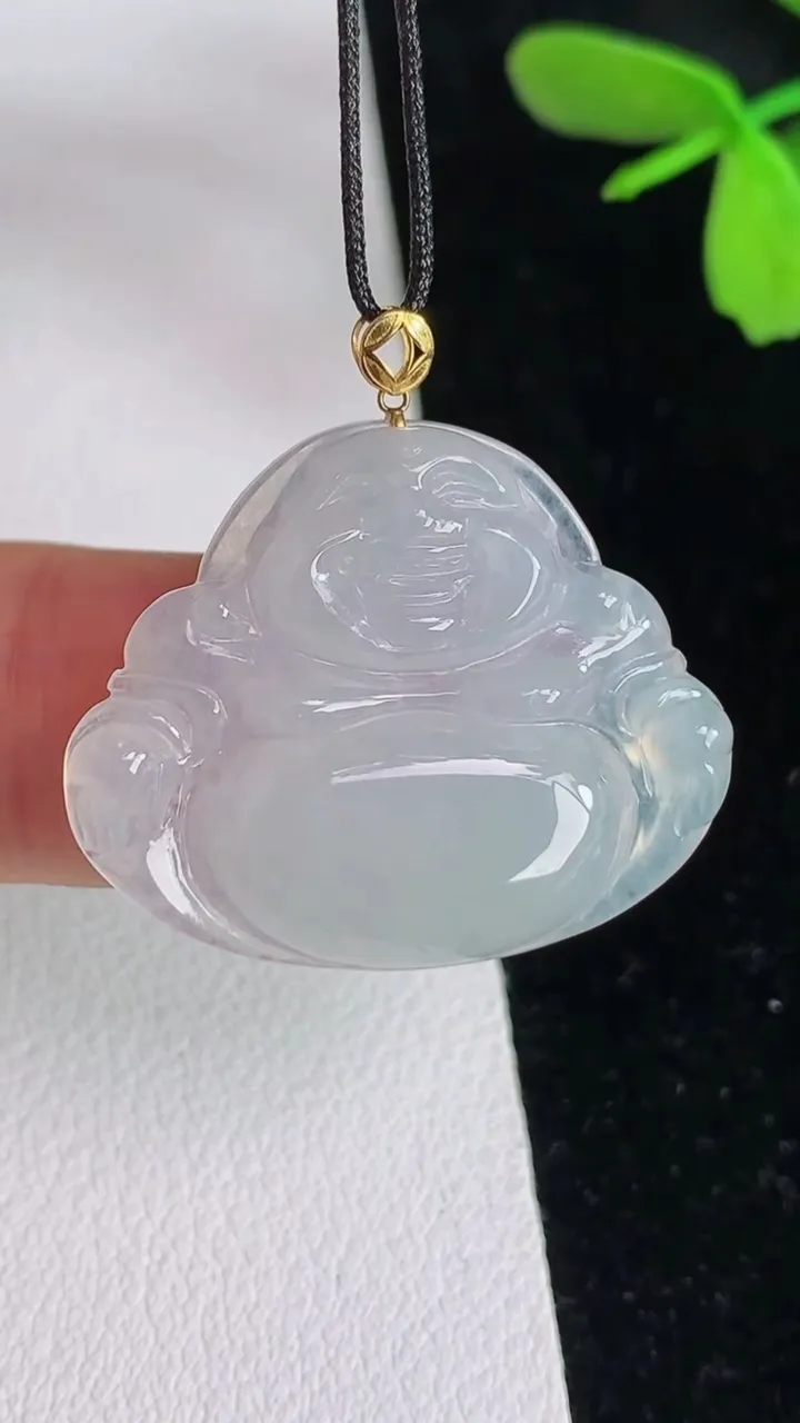 天然A货翡翠佛公吊坠，尺寸22.3-28-4.2，重量:4.61g
6月12日