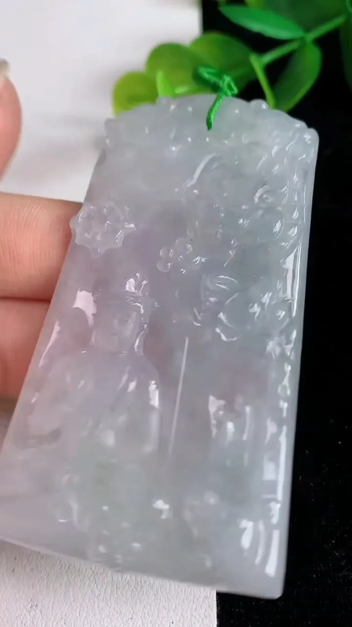 天然A货翡翠文殊菩萨吊坠，尺寸68.5-38-5，重量:29.48g
6月14日