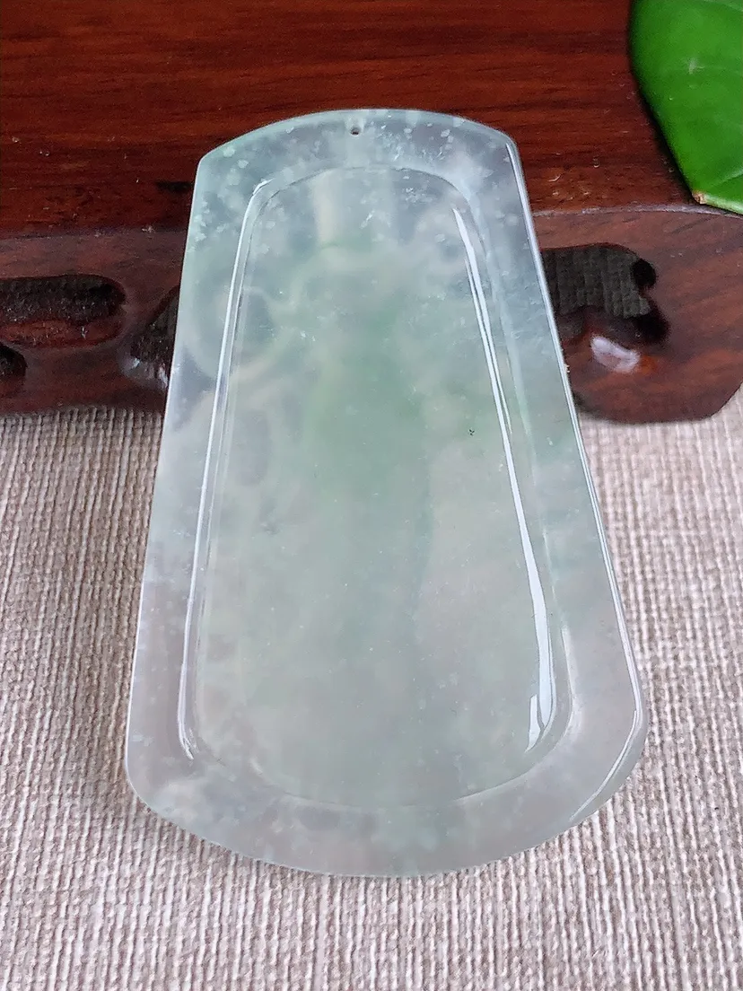 天然A货翡翠晴水御龙观音吊坠尺寸50.2×38×6.4m量25.66g 0612