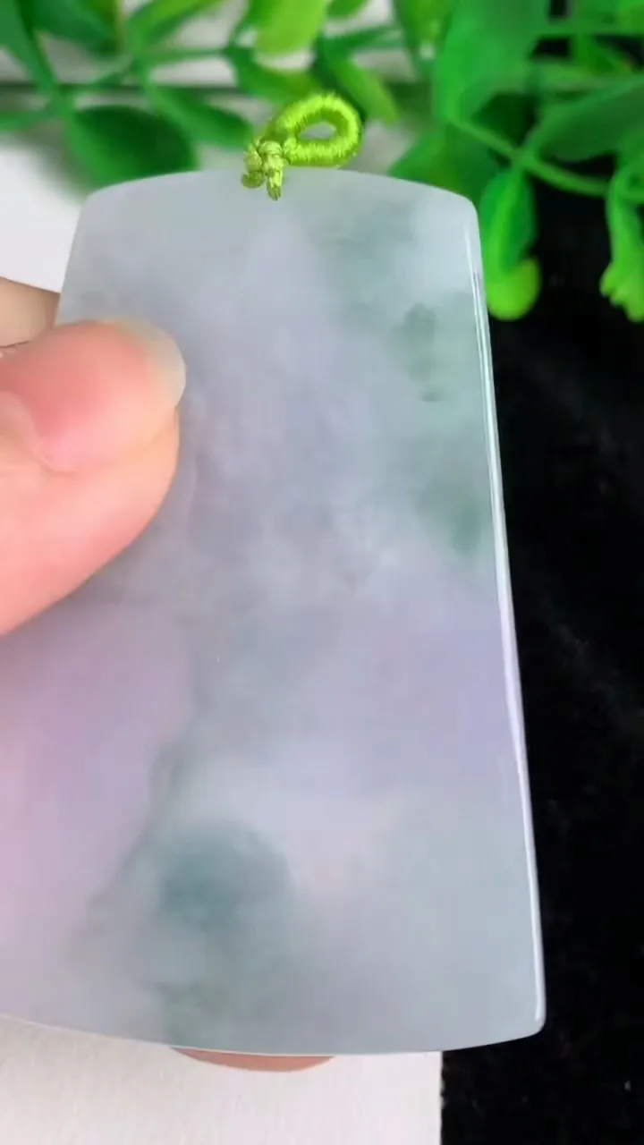 天然A货翡翠紫罗兰飘花文殊菩萨吊坠，尺寸62-42-5.7，重量:31.28g
6月20日