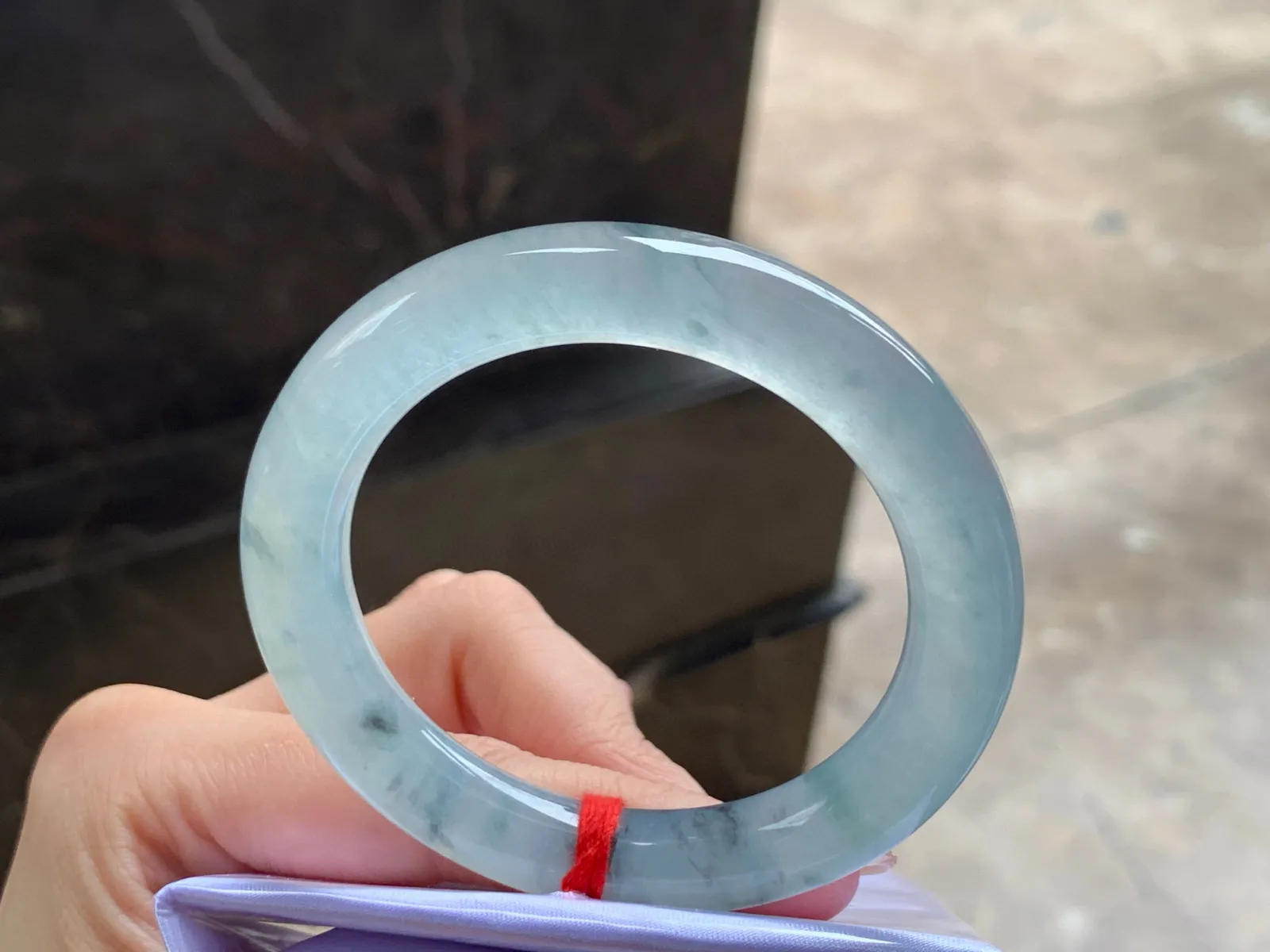 冰乌鸡福镯
种老水足 50.9/10.2/9.6mm