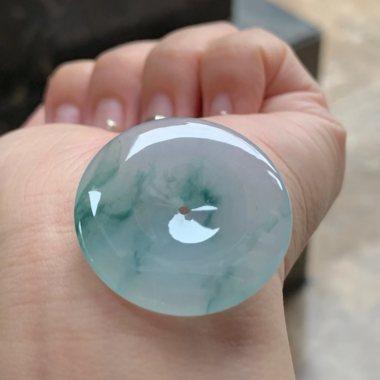 冰飘花平安扣
清爽
