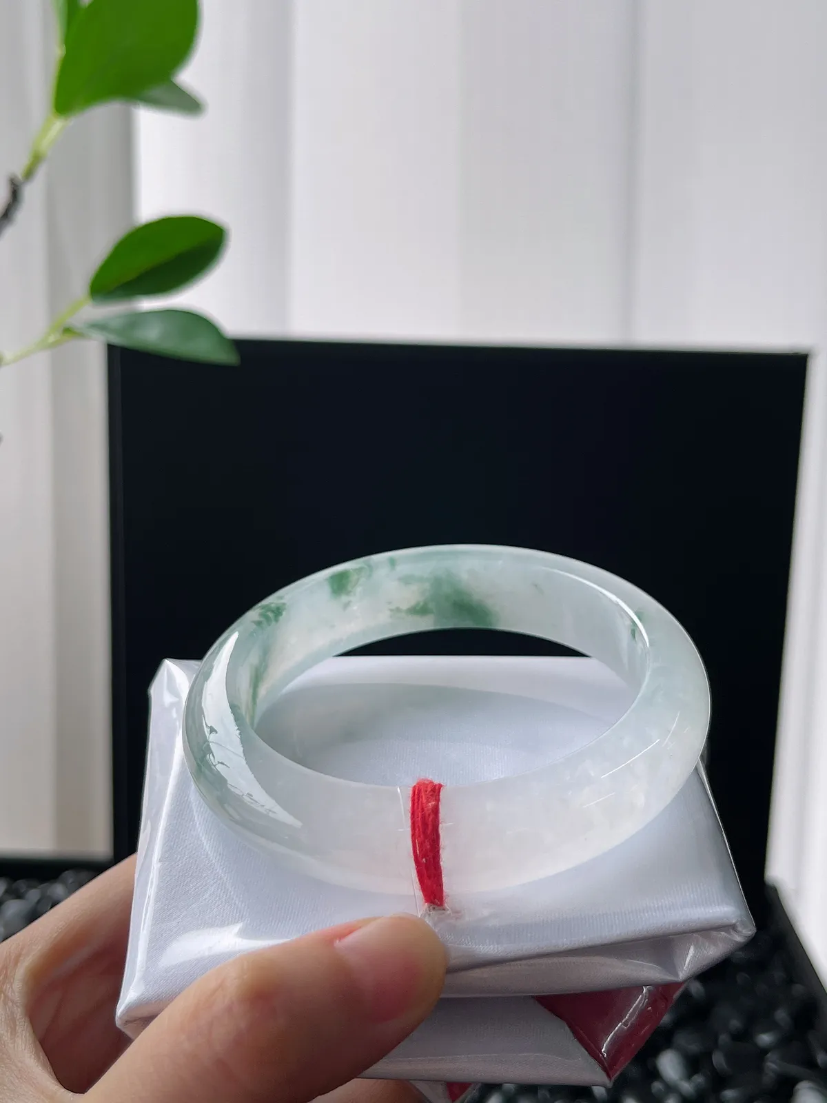 正圈58.2圈口，翡翠冰飘花手镯