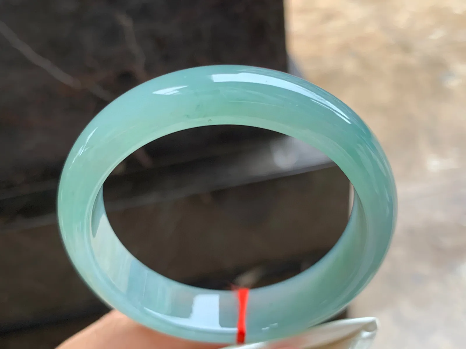 55.5-14-7.5mm
蓝水手镯 种好水润 颜色浓郁