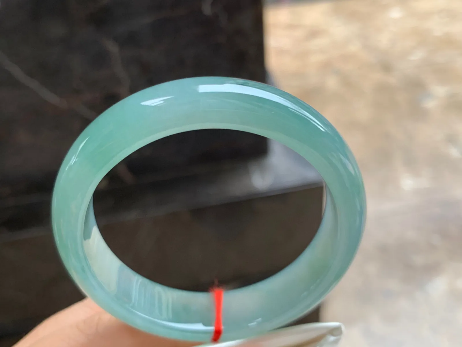 55.5-14-7.5mm
蓝水手镯 种好水润 颜色浓郁