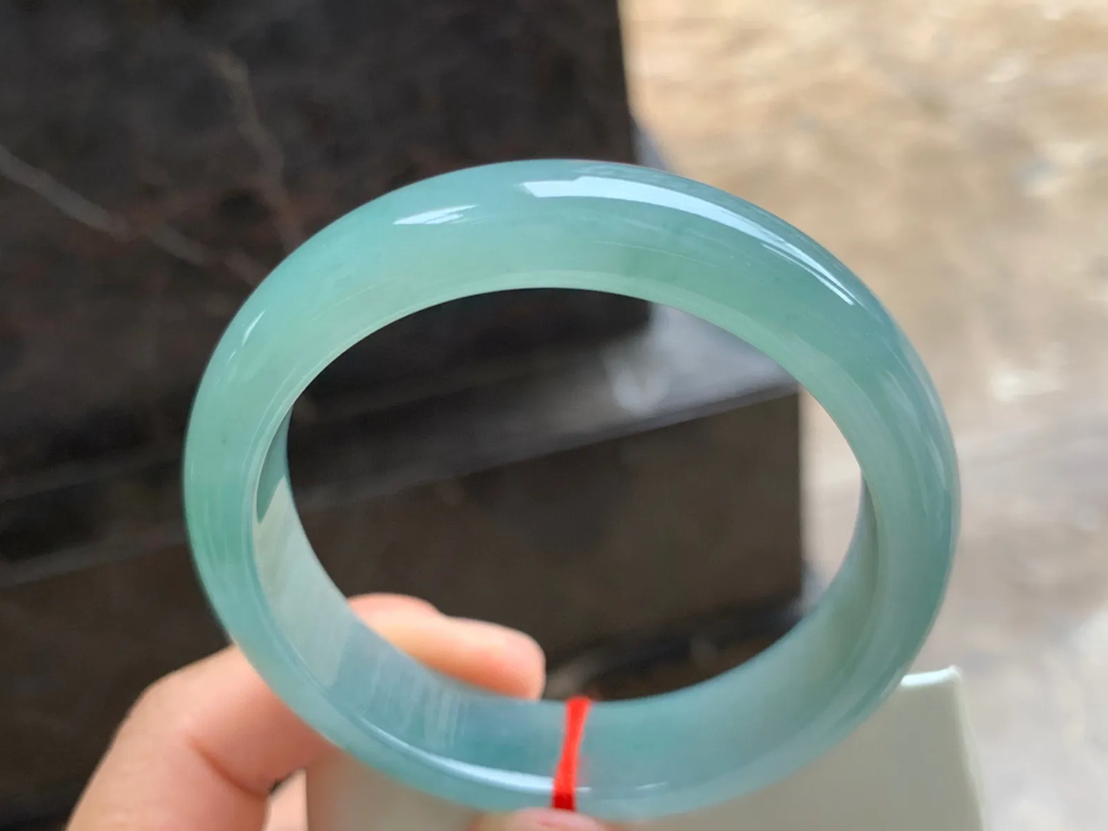55.5-14-7.5mm
蓝水手镯 种好水润 颜色浓郁