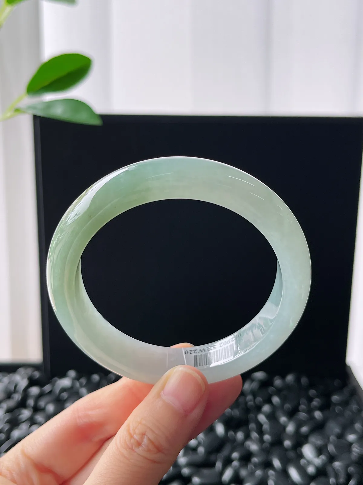 正圈56.3圈口，翡翠飘黄翡手镯