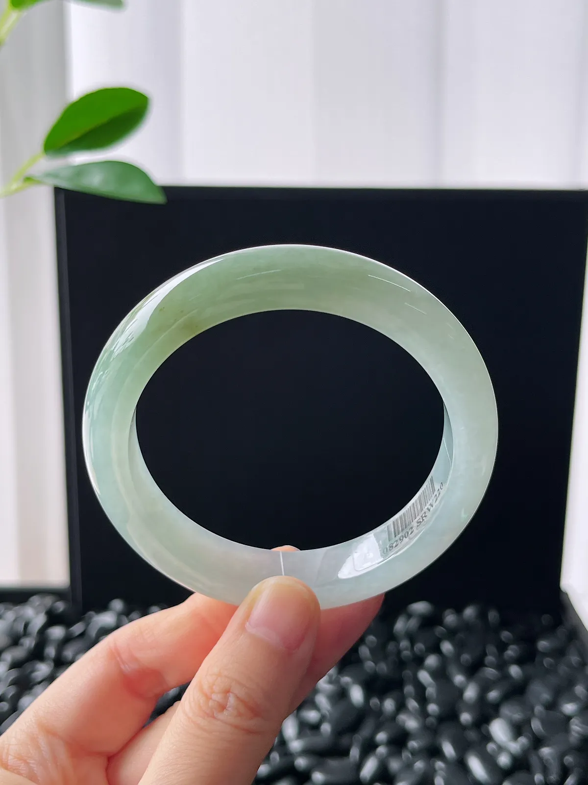 正圈56.3圈口，翡翠飘黄翡手镯