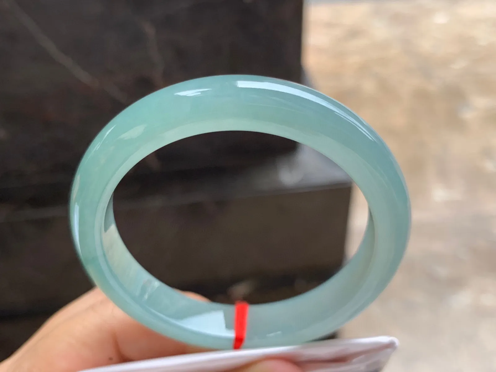 56-12-8.5mm
冰种蓝水手镯 水润