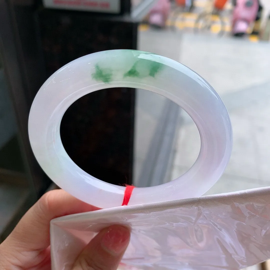 圆条高冰紫绿花 无瑕 尺寸:56.7/11.9种色兼备️️