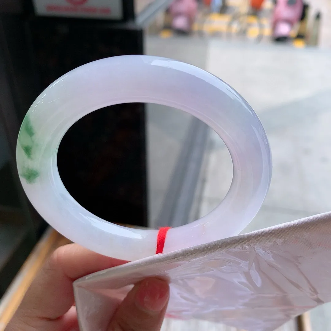 圆条高冰紫绿花 无瑕 尺寸:56.7/11.9种色兼备️️