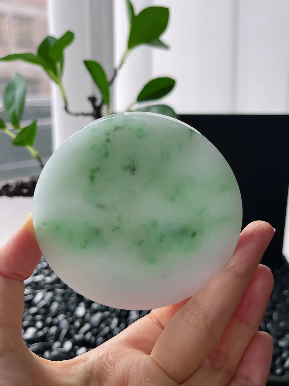 翡翠镯饼，⭕️正圈最大做61圈，圆条最大做57圈