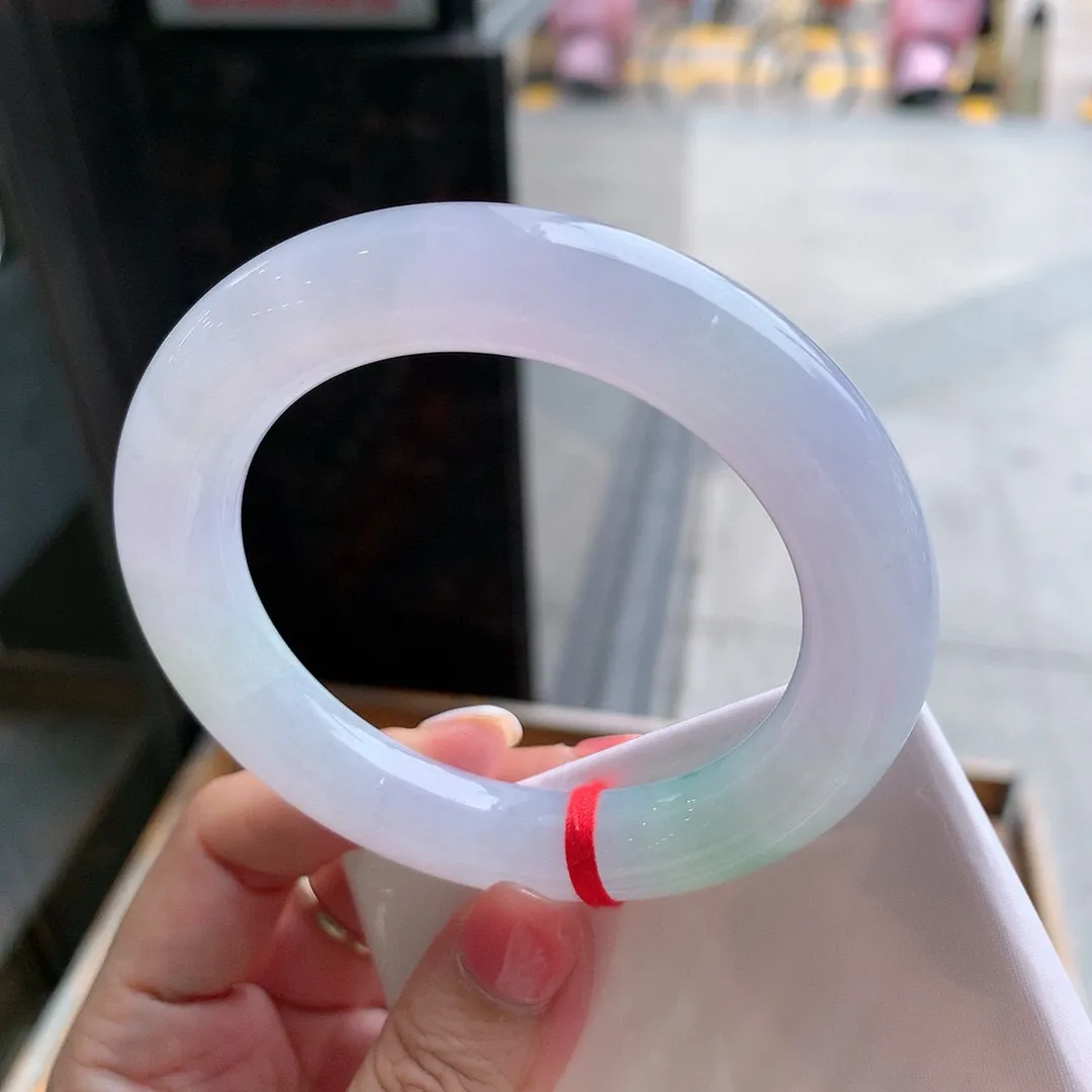 圆条高冰紫绿花 无瑕 尺寸:56.7/11.9种色兼备️️