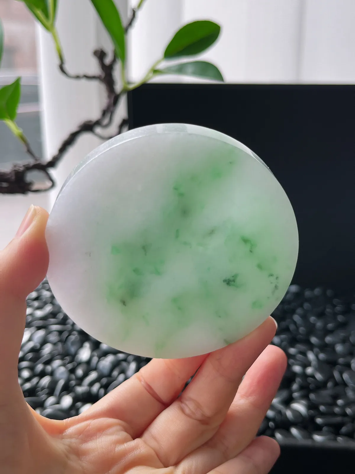 翡翠镯饼，⭕️正圈最大做61圈，圆条最大做57圈