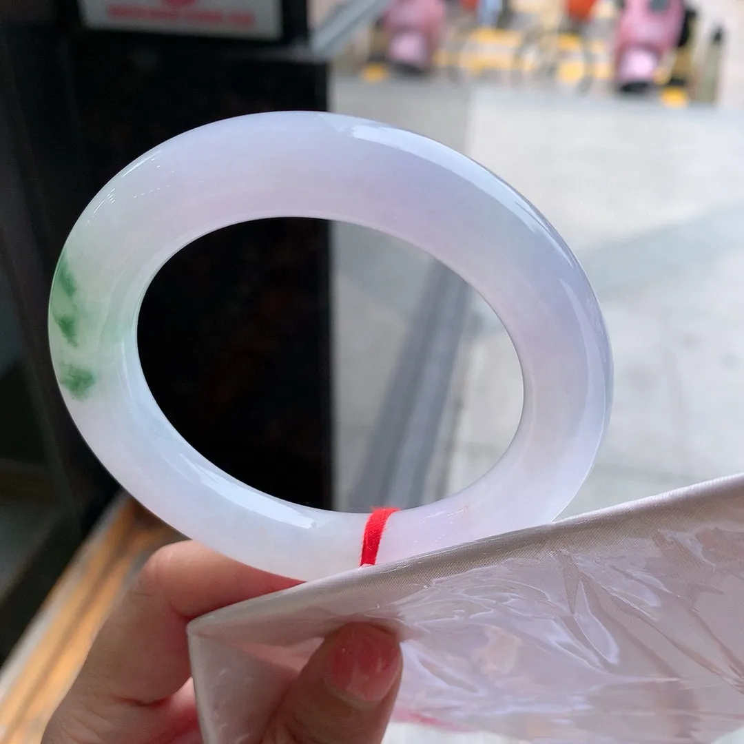 圆条高冰紫绿花 无瑕 尺寸:56.7/11.9种色兼备️️