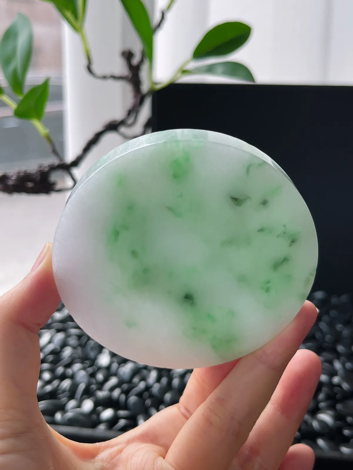 翡翠镯饼，⭕️正圈最大做61圈，圆条最大做57圈