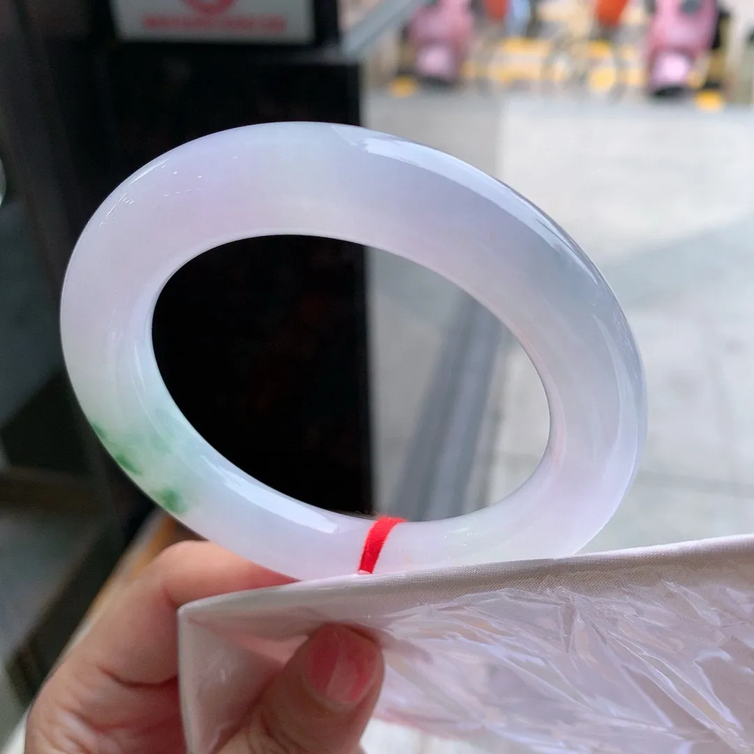 圆条高冰紫绿花 无瑕 尺寸:56.7/11.9种色兼备️️